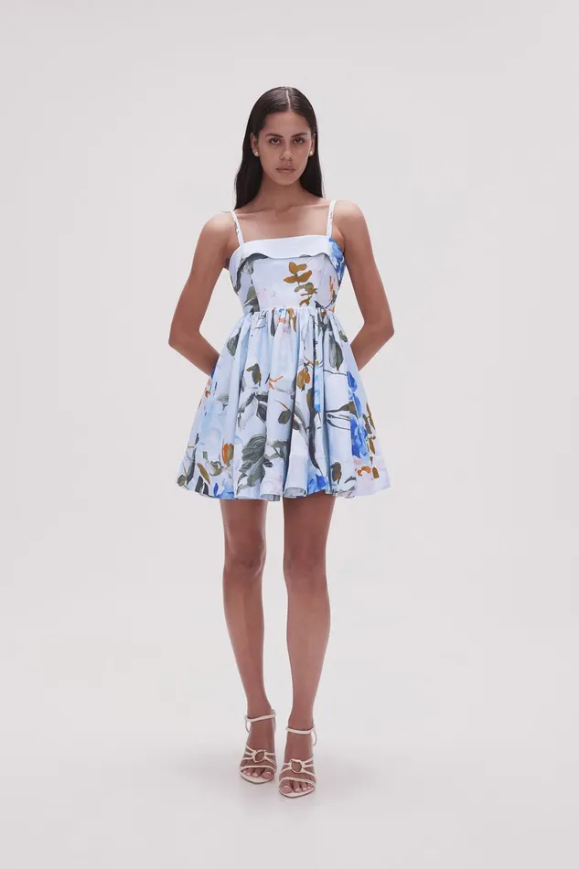 Aje Untamed Mini Dress Divine Orchid Women Dresses