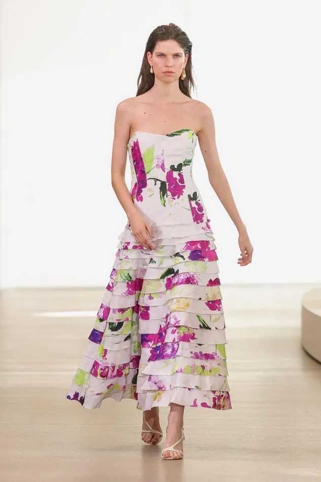 Aje Victoria Gown Wild Hydrangea Women Dresses