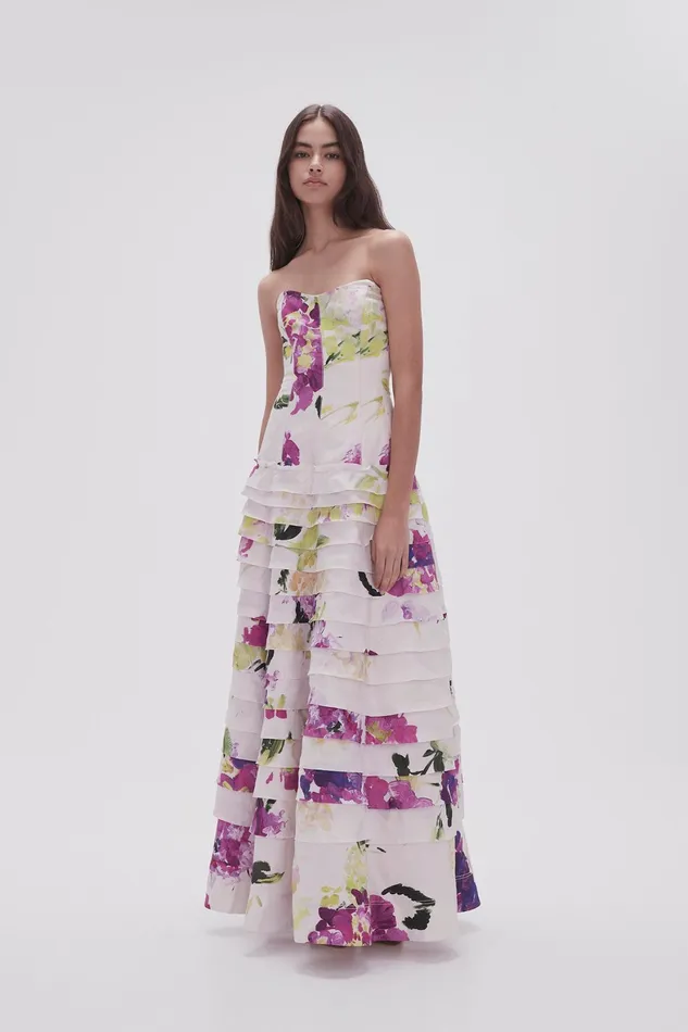 Aje Victoria Gown Wild Hydrangea Women Dresses
