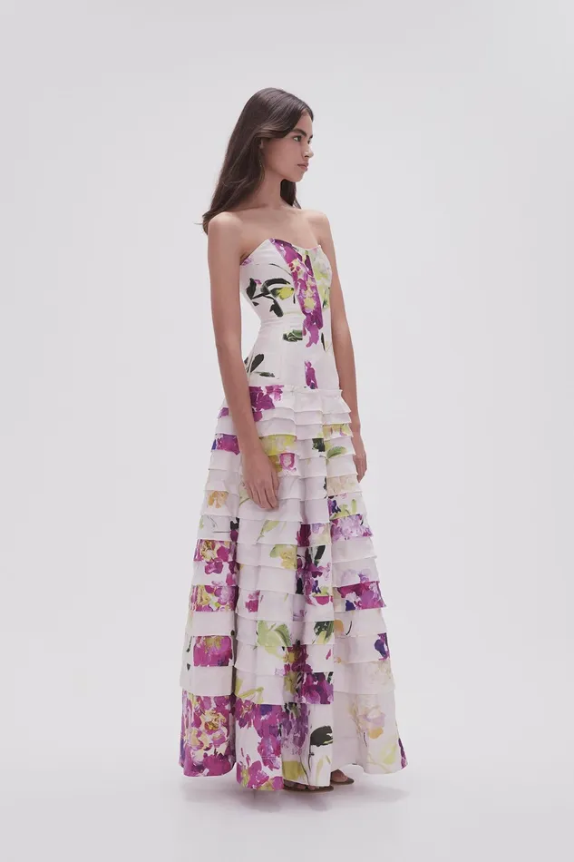Aje Victoria Gown Wild Hydrangea Women Dresses