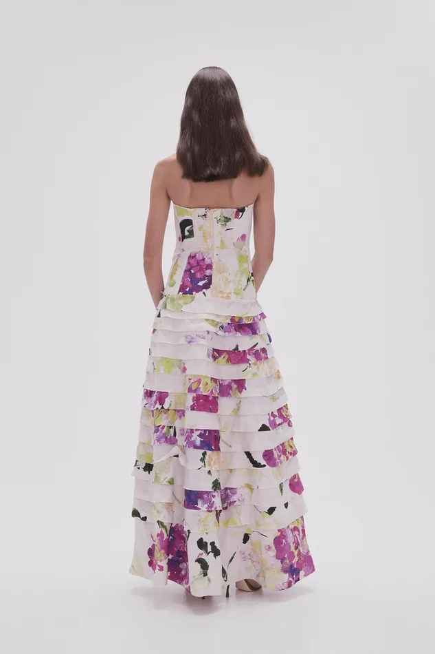 Aje Victoria Gown Wild Hydrangea Women Dresses