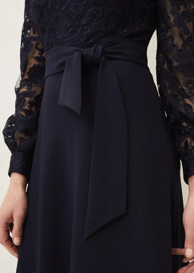 Akira Lace Dress Navy Women Phase Eight Dresses