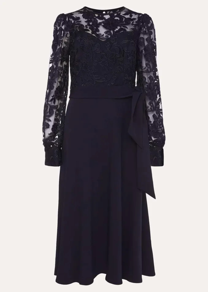 Akira Lace Dress Navy Women Phase Eight Dresses
