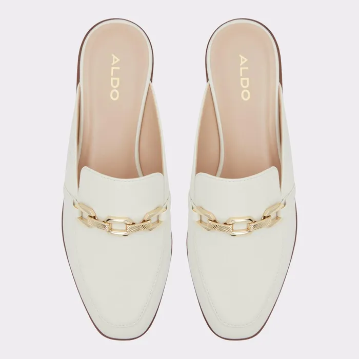 Alaeladar White Women ALDO Mule Shoes