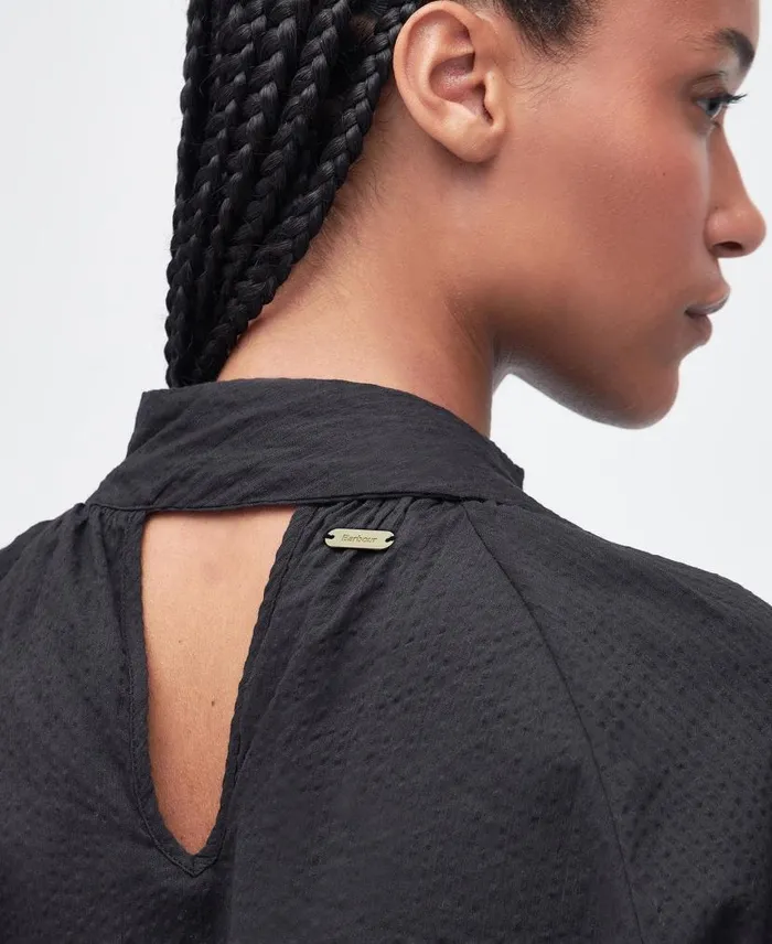 Alberta Blouse Classic Black Women Barbour Shirts and Blouses