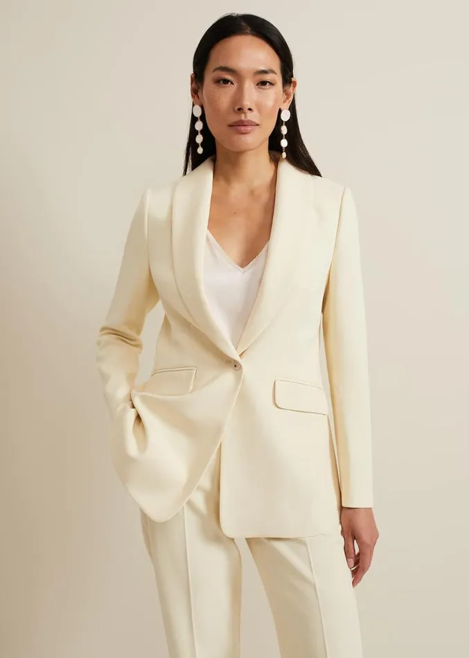 Alexis Shawl Collar Suit Jacket Yellow Women Phase Eight Jackets