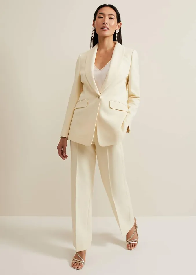 Alexis Shawl Collar Suit Jacket Yellow Women Phase Eight Jackets