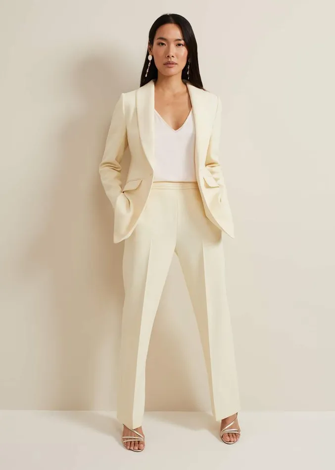Alexis Shawl Collar Suit Jacket Yellow Women Phase Eight Jackets