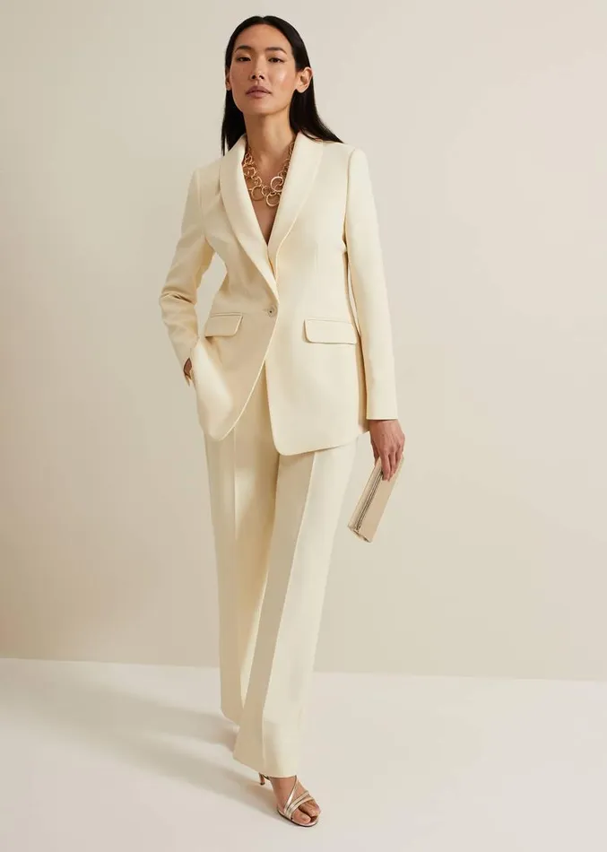 Alexis Shawl Collar Suit Jacket Yellow Women Phase Eight Jackets