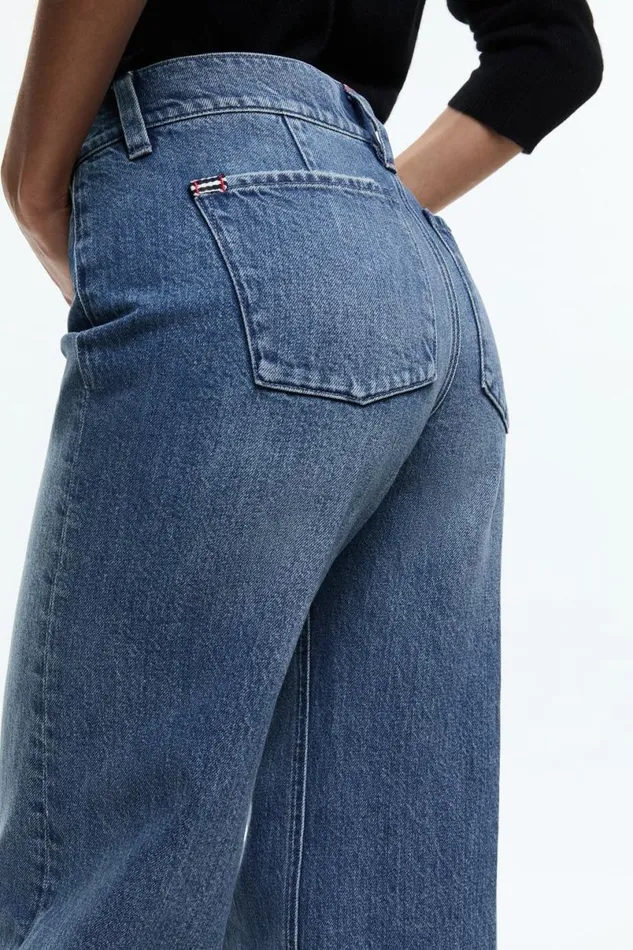 Alice Olivia Brian Jean Avery Blue Women Pants