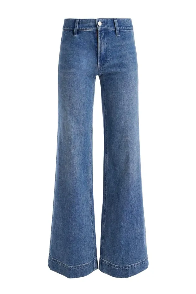 Alice Olivia Brian Jean Avery Blue Women Pants