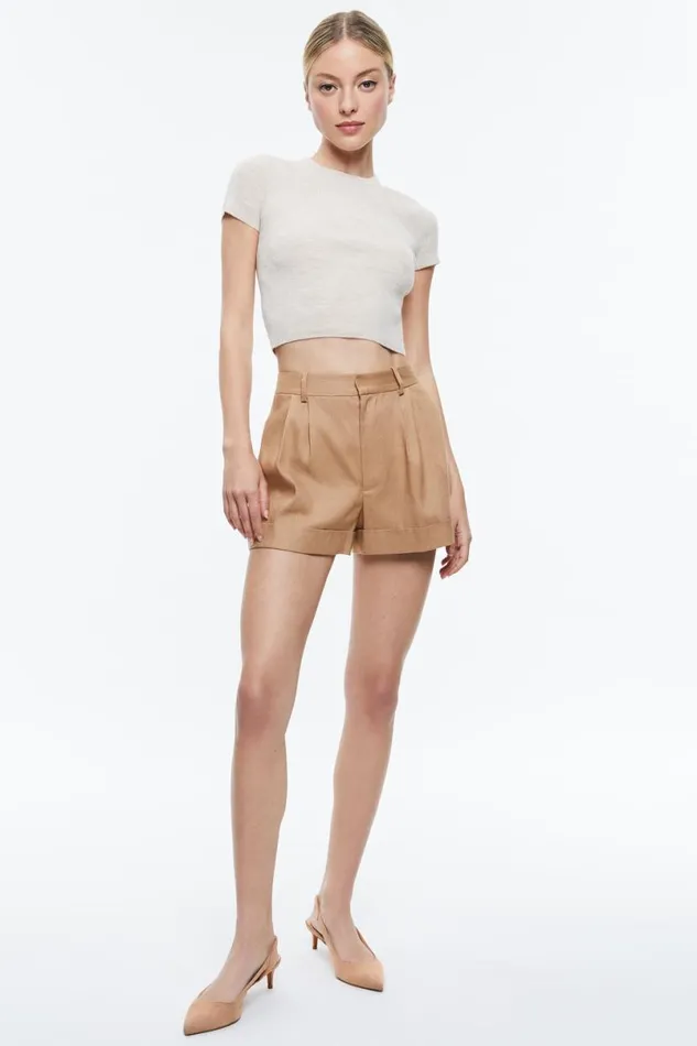 Alice Olivia Ciara Pullover Ecru Women Tops