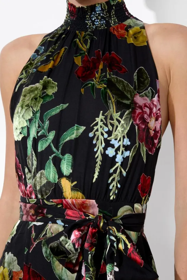 Alice Olivia Dita Maxi Dress In The Wind Floral Women Dresses