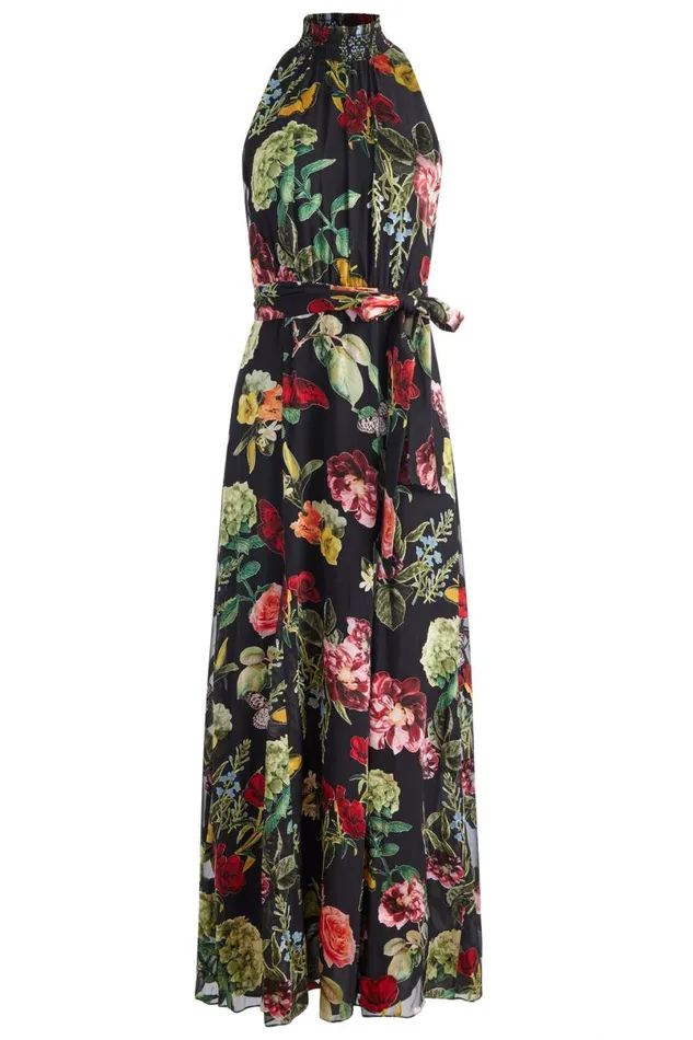 Alice Olivia Dita Maxi Dress In The Wind Floral Women Dresses