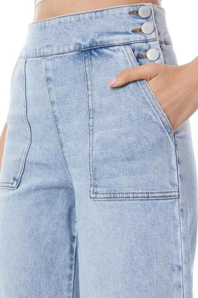 Alice Olivia Donald Jean Rockstar Blue Women Pants