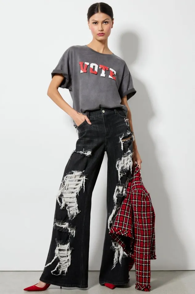 Alice Olivia I Am A Voter Evan Oversized Tee United Women Tops