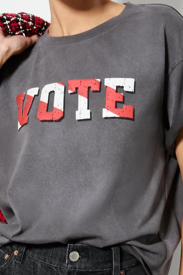 Alice Olivia I Am A Voter Evan Oversized Tee United Women Tops