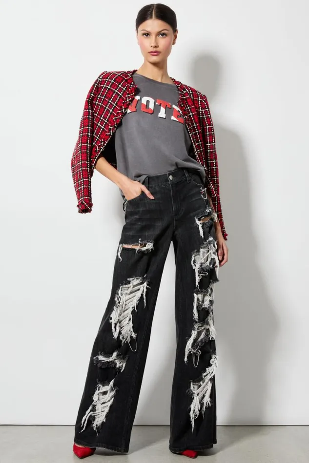 Alice Olivia I Am A Voter Evan Oversized Tee United Women Tops