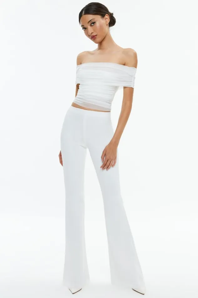 Alice Olivia Isadola Top Off White Women Tops