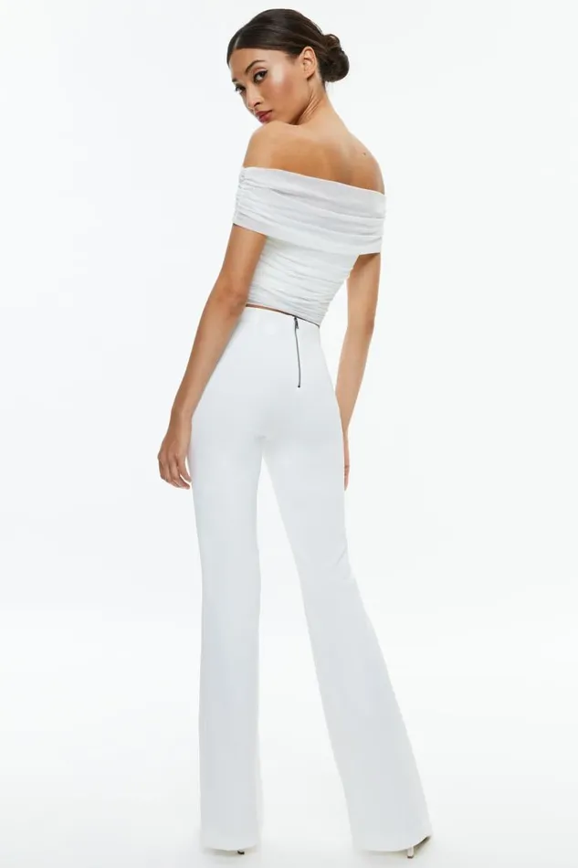 Alice Olivia Isadola Top Off White Women Tops