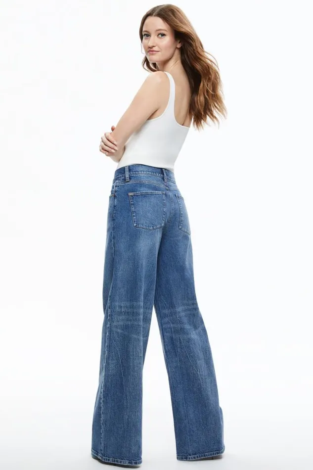 Alice Olivia Trish Jean Brooklyn Blue Women Pants