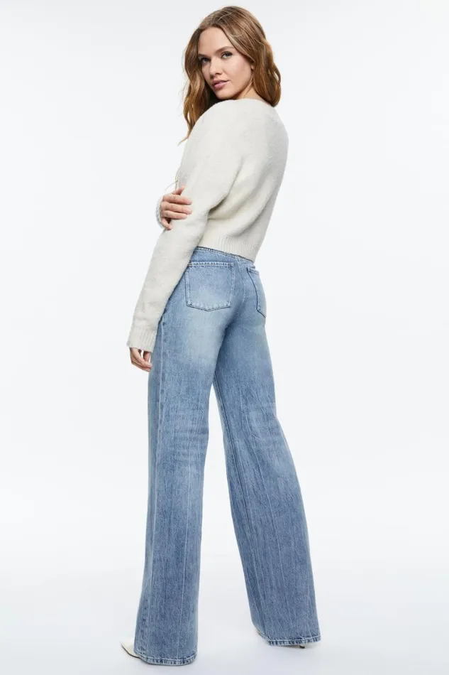 Alice Olivia Truly Cardigan Oatmeal Women Sweaters