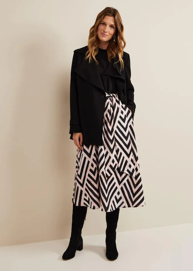 Alora Print Midi Dress Multicoloured Women Phase Eight Dresses