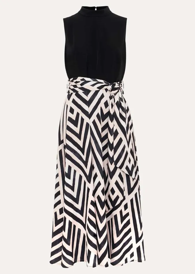 Alora Print Midi Dress Multicoloured Women Phase Eight Dresses