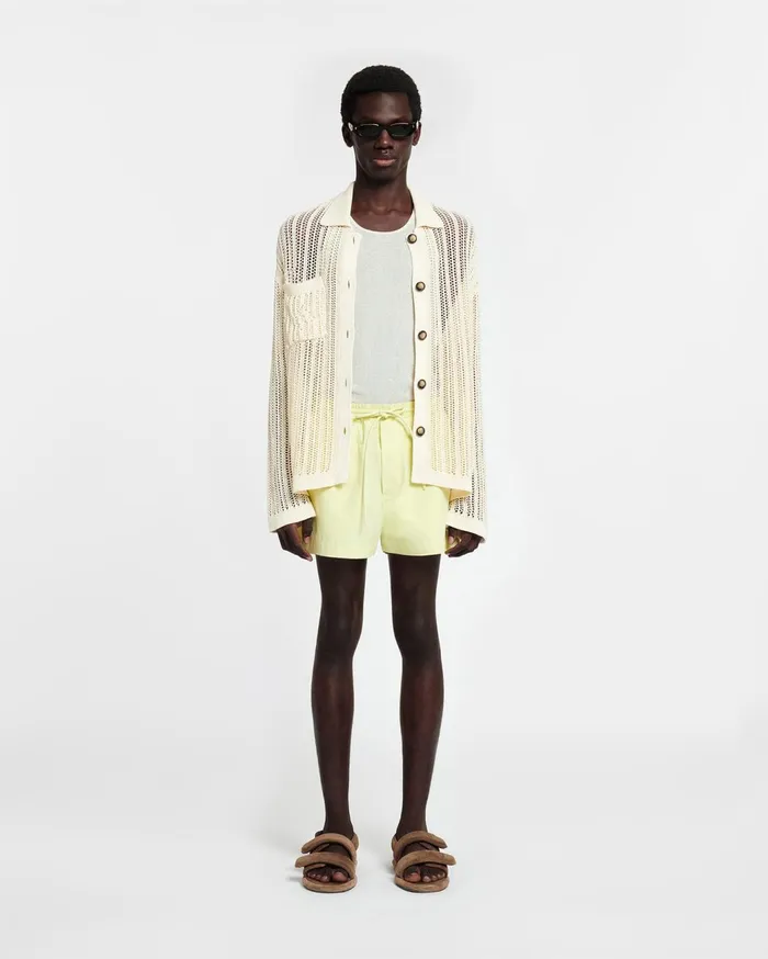 Amil Poplin Short Lumen Men Nanushka Shorts