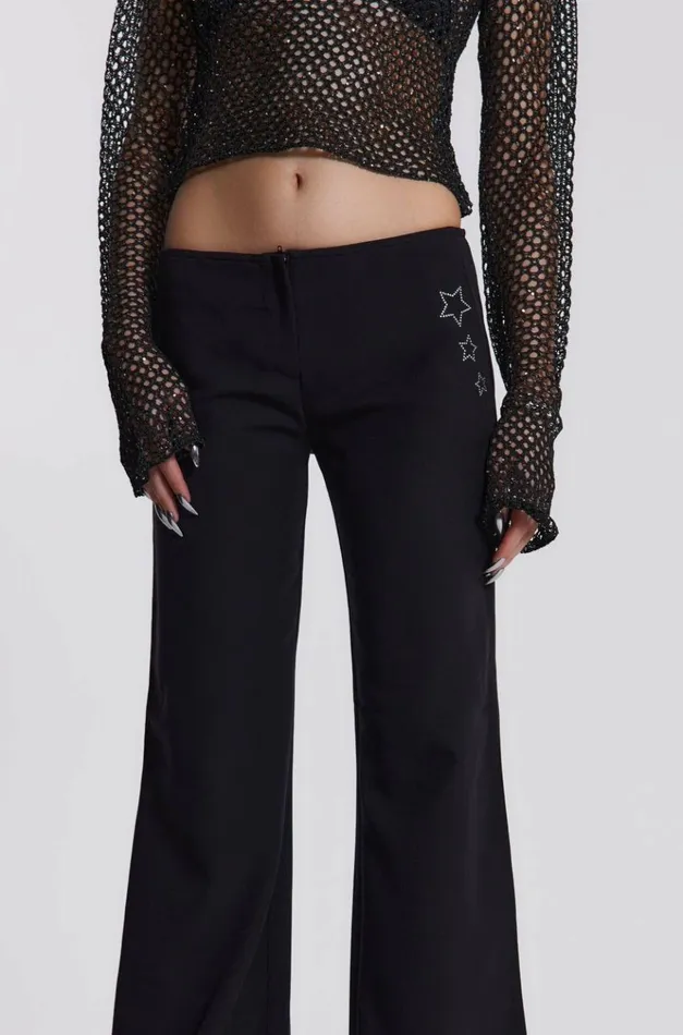 Anas Low Waist Trousers Black Women Jaded London Trousers Anas Low Waist Trousers Black Women Jaded London Trousers