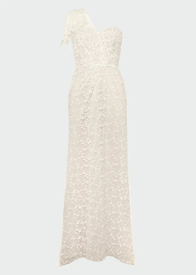Anabel Lace One Shoulder Wedding Dress Pink Champagne Women Phase Eight Dresses Anabel Lace One Shoulder Wedding Dress Pink Champagne Women Phase Eight Dresses