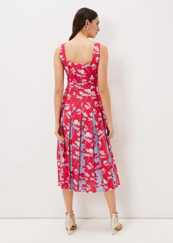 Antonella Print Fit And Flare Dress Lipstickpale Blue Women Phase Eight Dresses Antonella Print Fit And Flare Dress Lipstickpale Blue Women Phase Eight Dresses