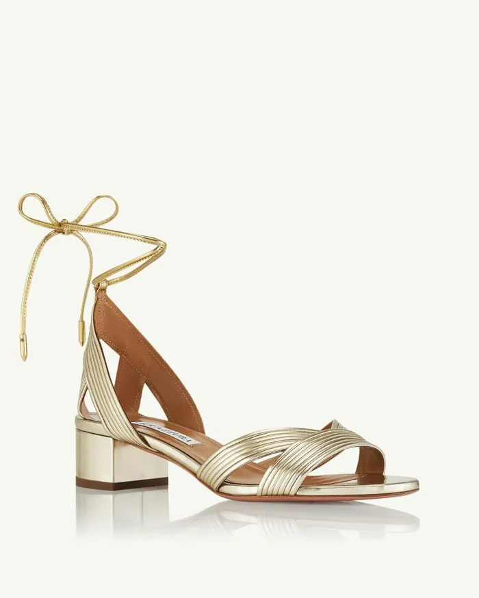 Ari Sandal 35 Gold Women Aquazzura Essentials