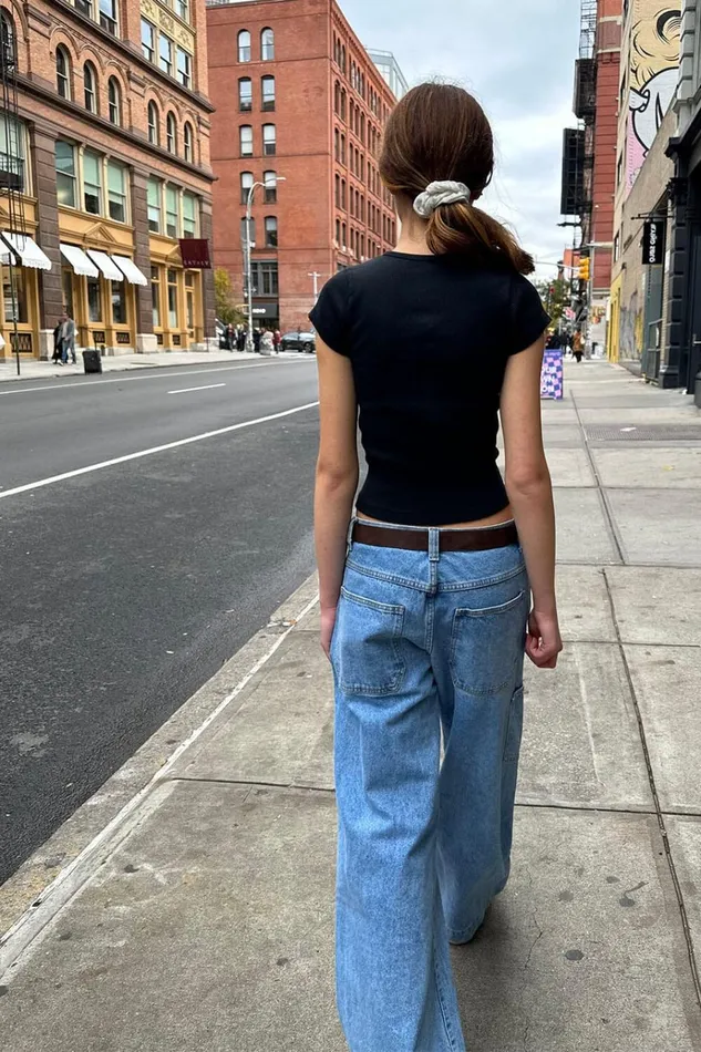 Ashlyn Ribbed Top Black Women Brandy Melville Tops