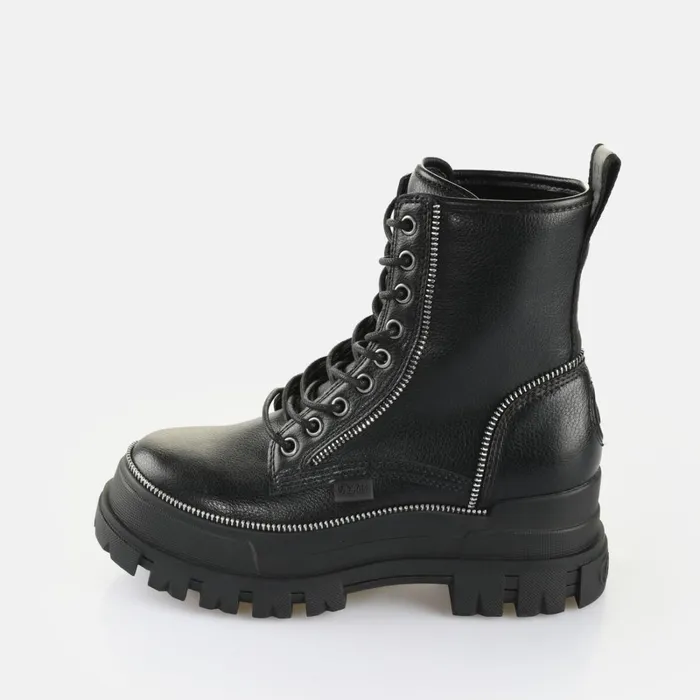 Aspha Rld Zip Black Buffalo Boots and AnkleBoots