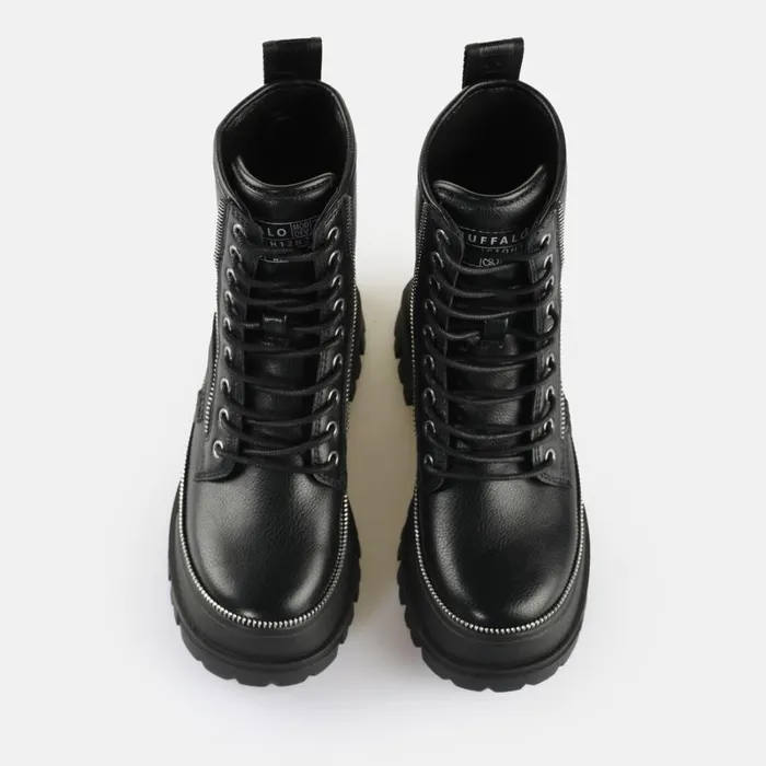 Aspha Rld Zip Black Buffalo Boots and AnkleBoots Aspha Rld Zip Black Buffalo Boots and AnkleBoots