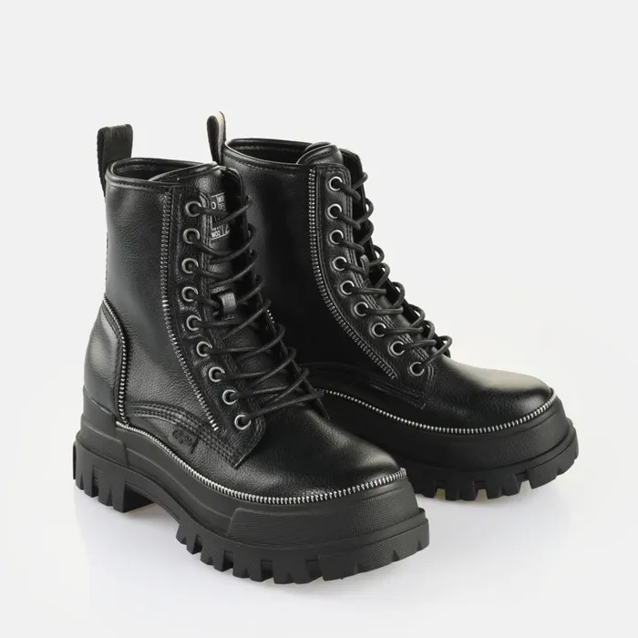 Aspha Rld Zip Black Buffalo Boots and AnkleBoots Aspha Rld Zip Black Buffalo Boots and AnkleBoots