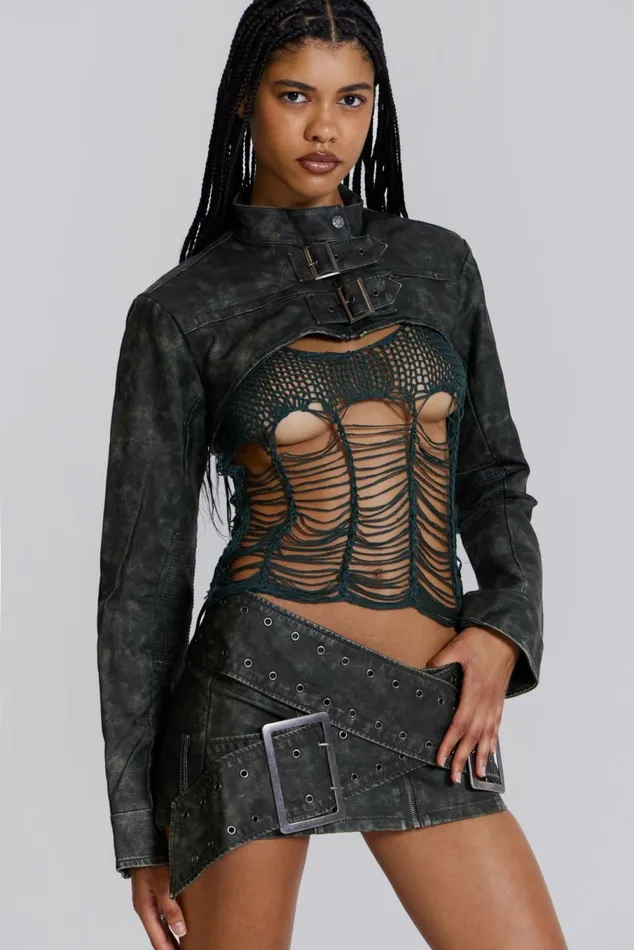 Assassin Micro Mini Skirt Black Women Jaded London Skirts