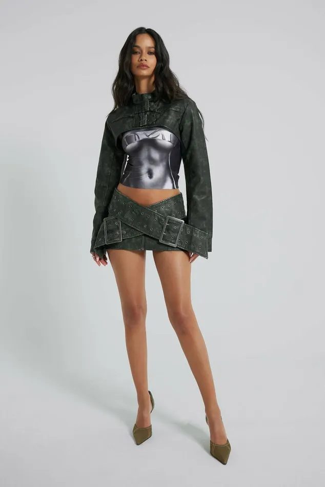 Assassin Micro Mini Skirt Black Women Jaded London Skirts
