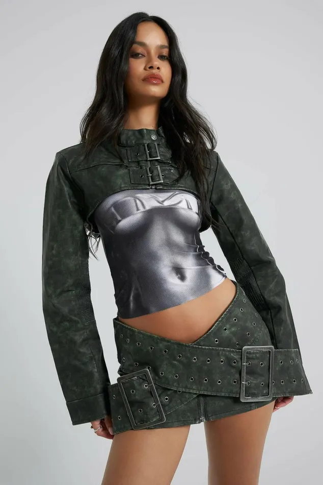 Assassin Micro Mini Skirt Black Women Jaded London Skirts