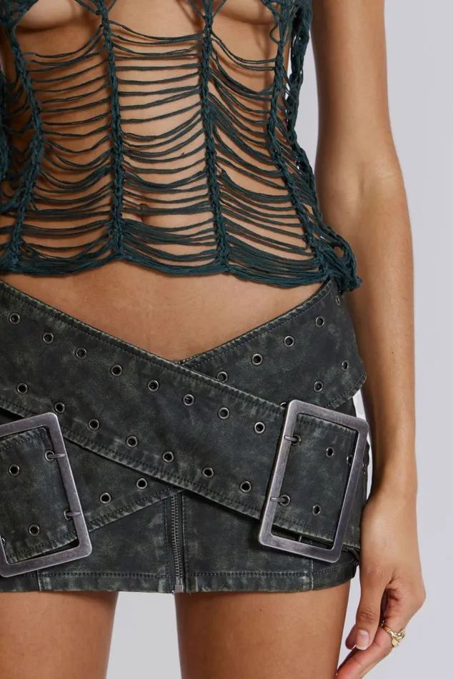 Assassin Micro Mini Skirt Black Women Jaded London Skirts