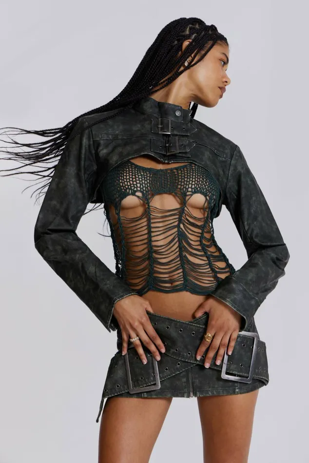 Assassin Micro Mini Skirt Black Women Jaded London Skirts