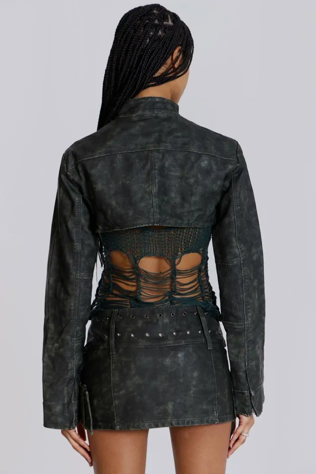 Assassin Ultra Cropped Jacket Black Women Jaded London Crop Tops