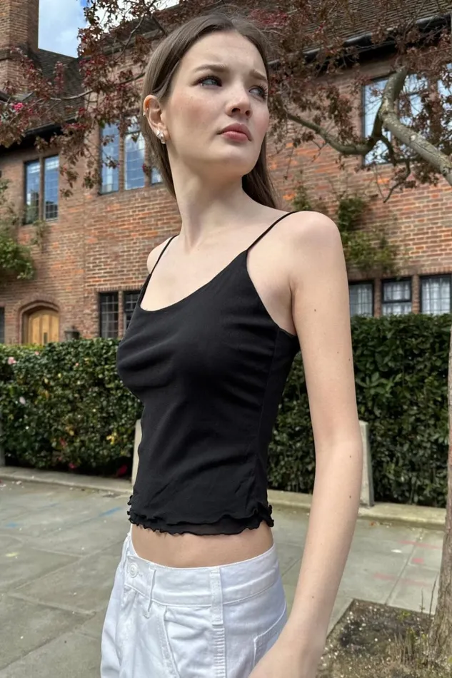Ava Tank Black Women Brandy Melville Tops