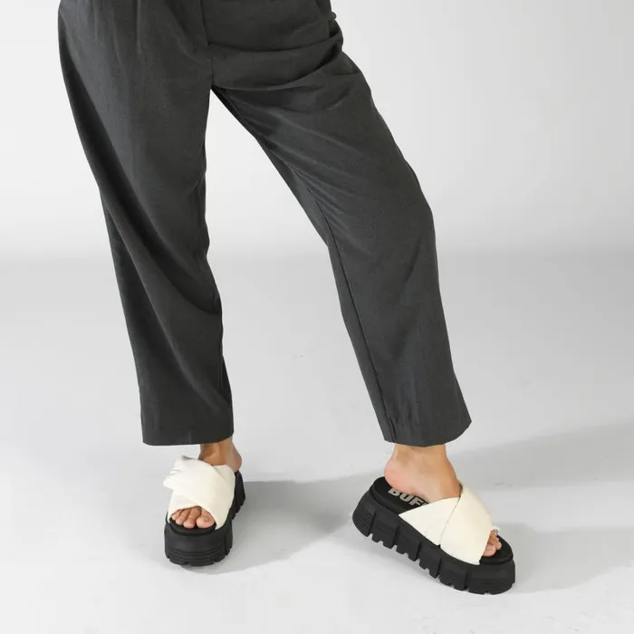 Ava Velcross Off White Buffalo Sandals and Slides Ava Velcross Off White Buffalo Sandals and Slides