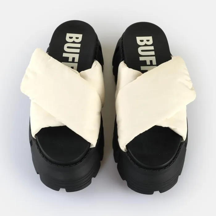 Ava Velcross Off White Buffalo Sandals and Slides Ava Velcross Off White Buffalo Sandals and Slides