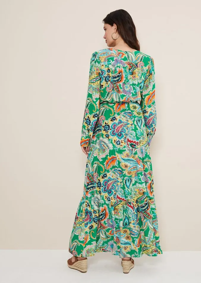 Azalia Paisley Maxi Dress Greenmulti Women Phase Eight Dresses