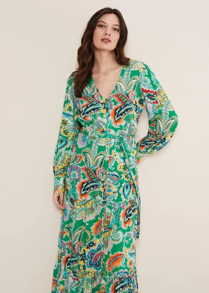 Azalia Paisley Maxi Dress Greenmulti Women Phase Eight Dresses