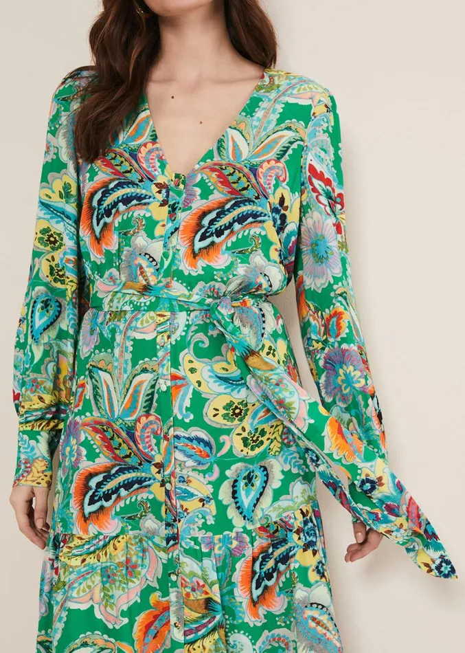 Azalia Paisley Maxi Dress Greenmulti Women Phase Eight Dresses