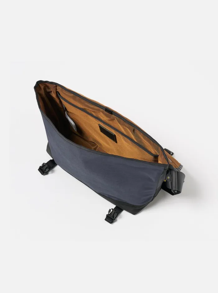 Bags Men Universal Works MasterPiece X Universal Works Courier Bag In Navy Recycled Tech Canvas